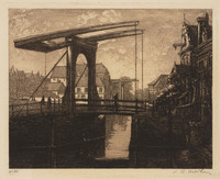 KG 09455
<br/>
Ophaalbrug in Alkmaar
<br/>
<em>Veldheer, Jacobus Gerardus (1866-1954)</em>